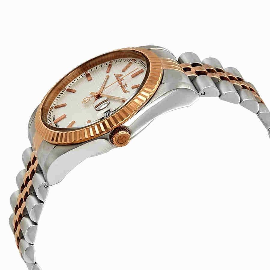 Mathey-Tissot Mathy III Two Tone Edelstahl White Dial Quarz H810RA Herrenuhr
