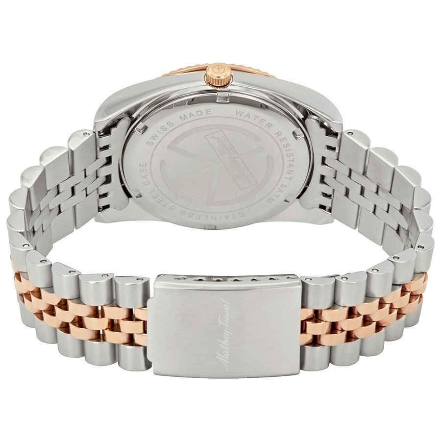 Mathey-Tissot Mathy III Two Tone Edelstahl Schwarzes Zifferblatt Quarz H810RN Herrenuhr