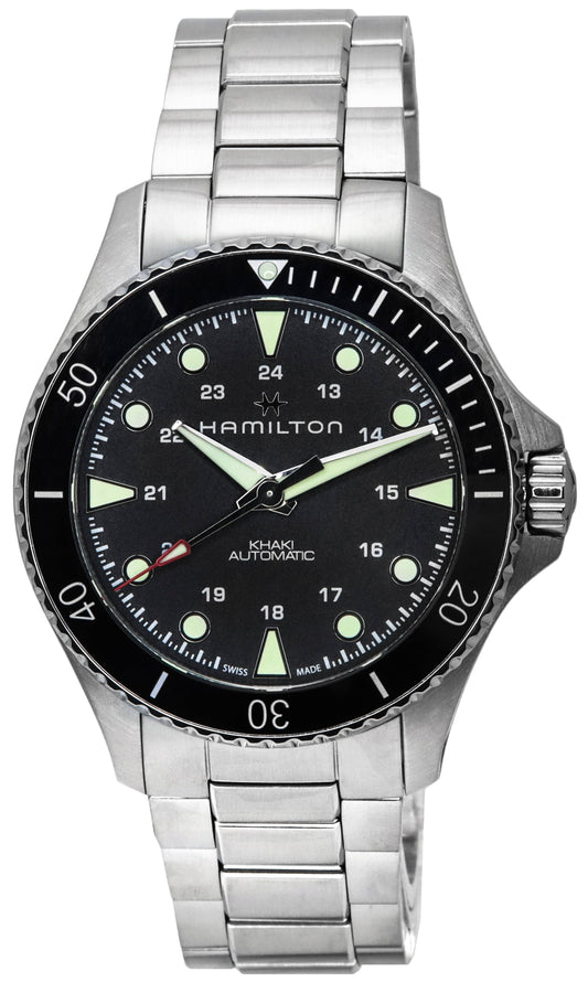 Hamilton Khaki Navy Scuba Schwarzes Zifferblatt Automatik Taucher H82515130 300M Herrenuhr