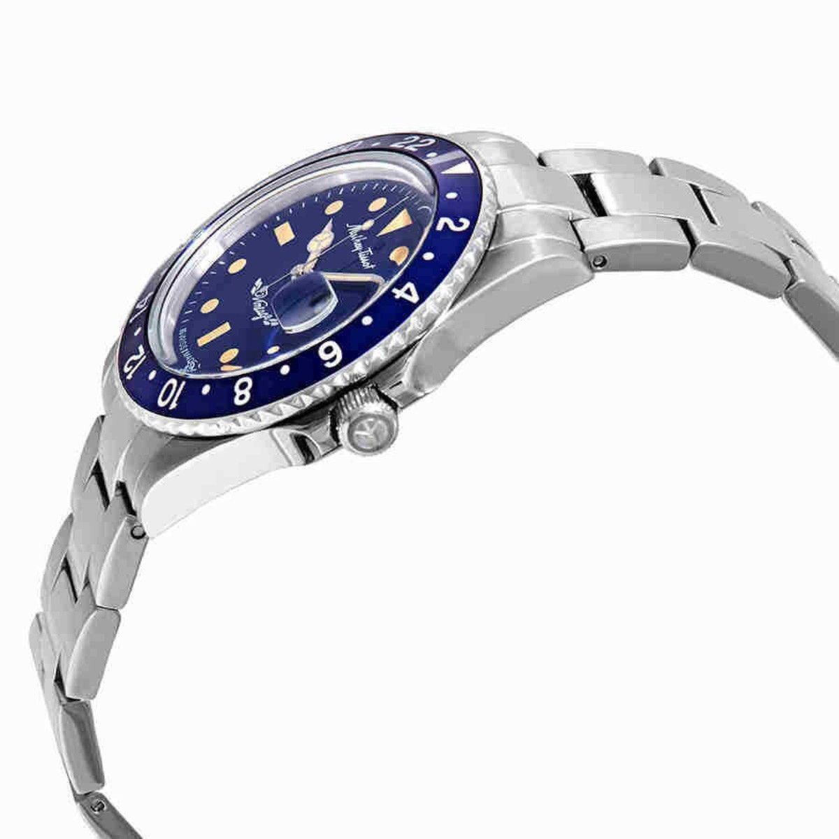 Mathey-Tissot Mathy Vintage Automatik Edelstahl Blaues Zifferblatt H900ATBU Herrenuhr