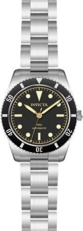 Invicta Vintage Pro Diver Edelstahl Schwarzes Zifferblatt Automatik Taucher 31290 200M Herrenuhr