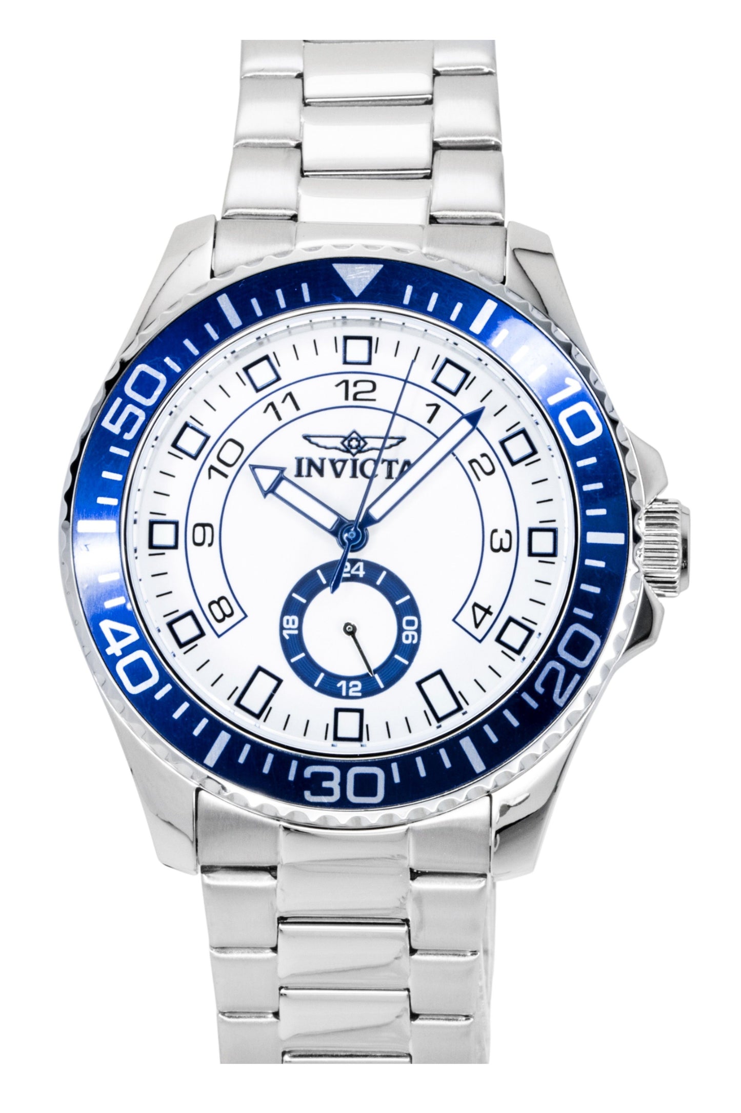 Invicta Pro Diver Edelstahl White Dial Quarz 47124 Herrenuhr