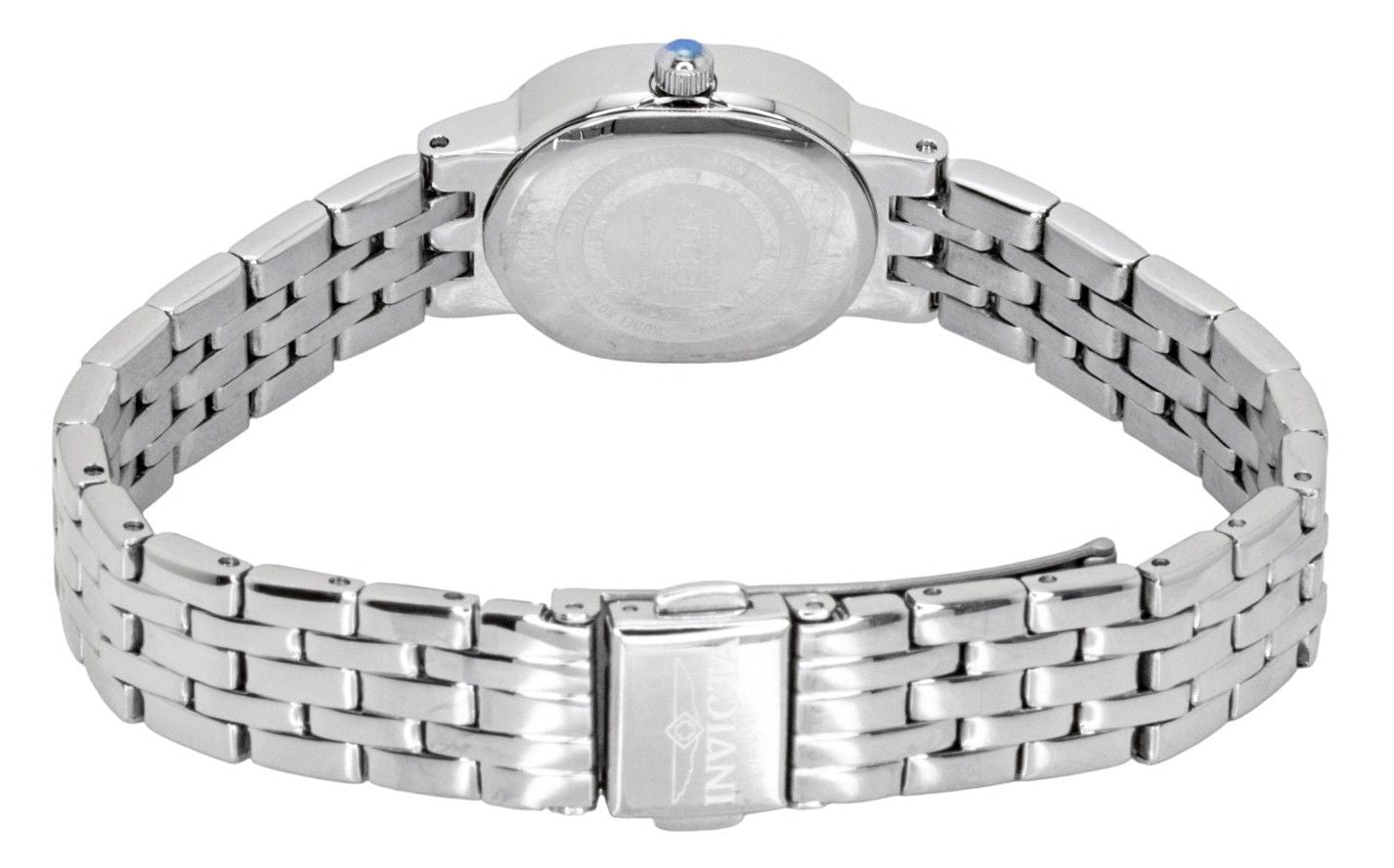 Invicta Angel Crystal Accents Edelstahl Silberfarbenes Zifferblatt Quarz 48134 Damenuhr