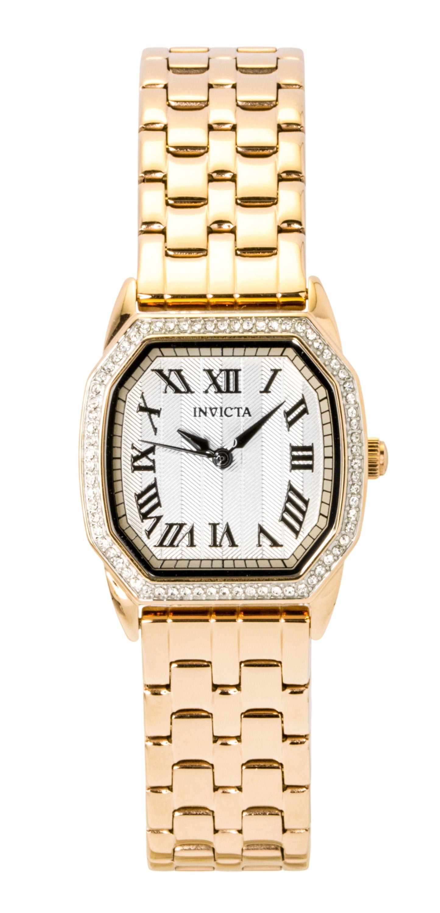 Invicta Wildflower Rose Goldfarben Edelstahl Silberfarbenes Zifferblatt Quarz 49039 Damenuhr