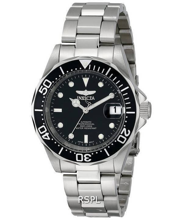 Invicta Pro Diver 200M Automatik Schwarzes Zifferblatt 8926 Herrenuhr