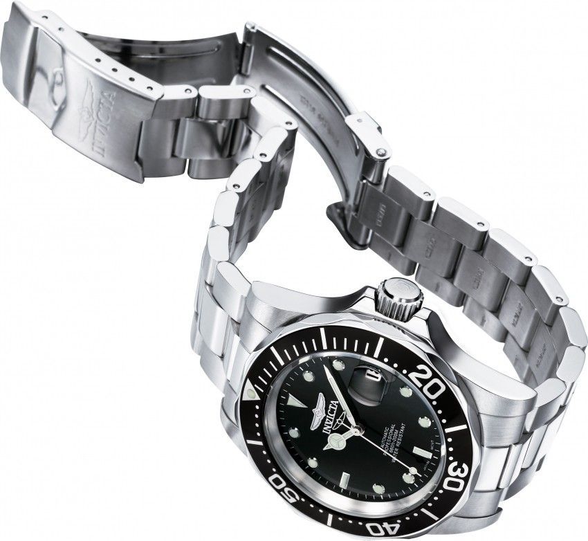 Invicta Pro Diver 200M Automatik Schwarzes Zifferblatt 8926 Herrenuhr