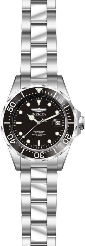 Invicta Pro Diver 200M Quarz Schwarzes Zifferblatt 8932 Herrenuhr