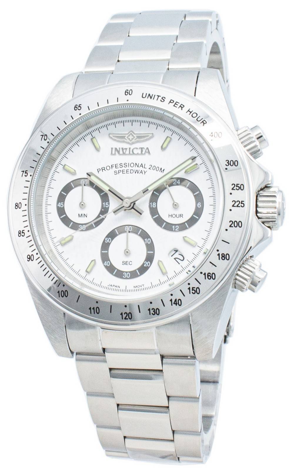 Invicta Speedway 200M Chronograph White Dial 9211 Herrenuhr