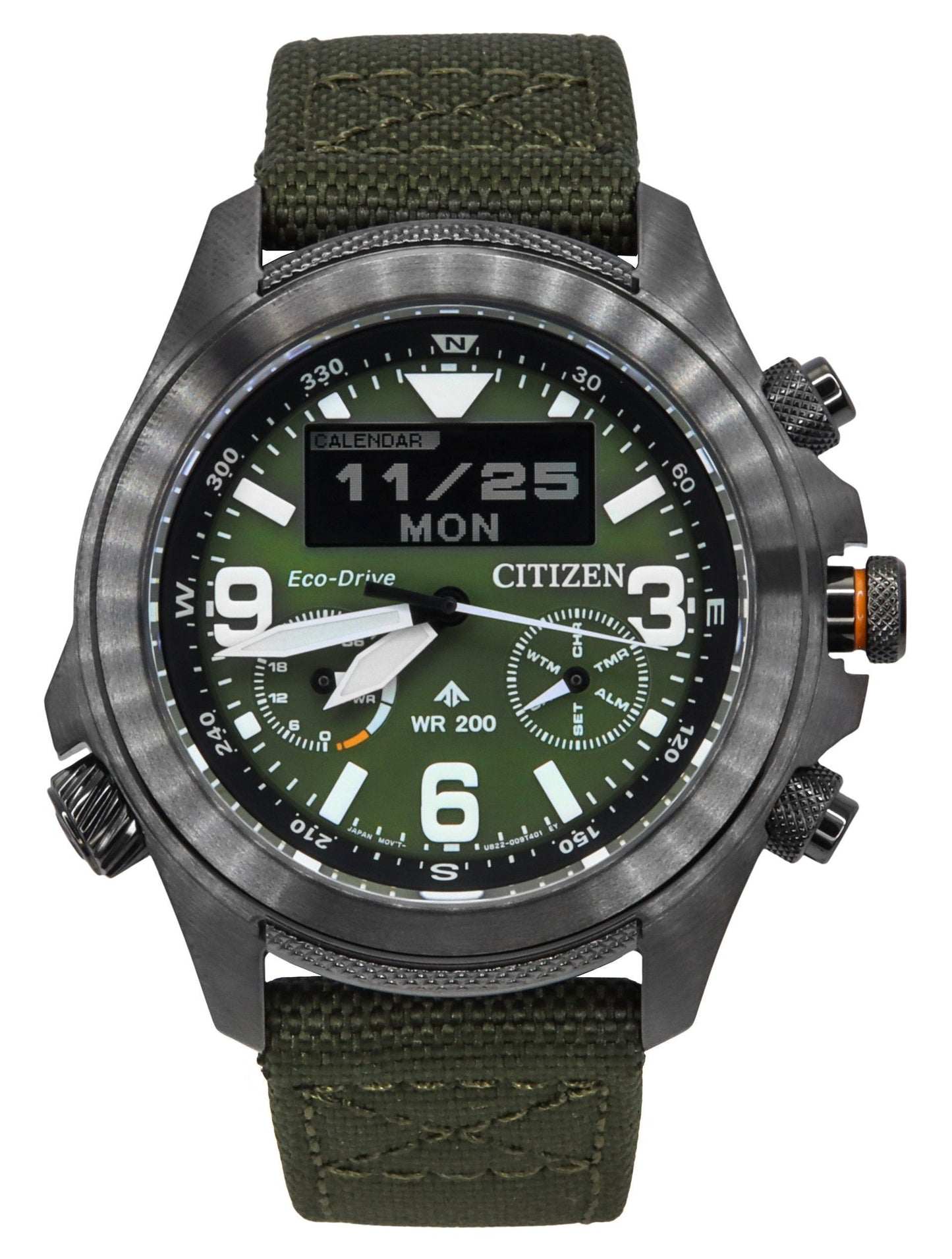 Citizen Promaster Land 35th Anniversary Chronograph Gr?nes Zifferblatt Eco-Drive JV1005-02W 200M Herrenuhr