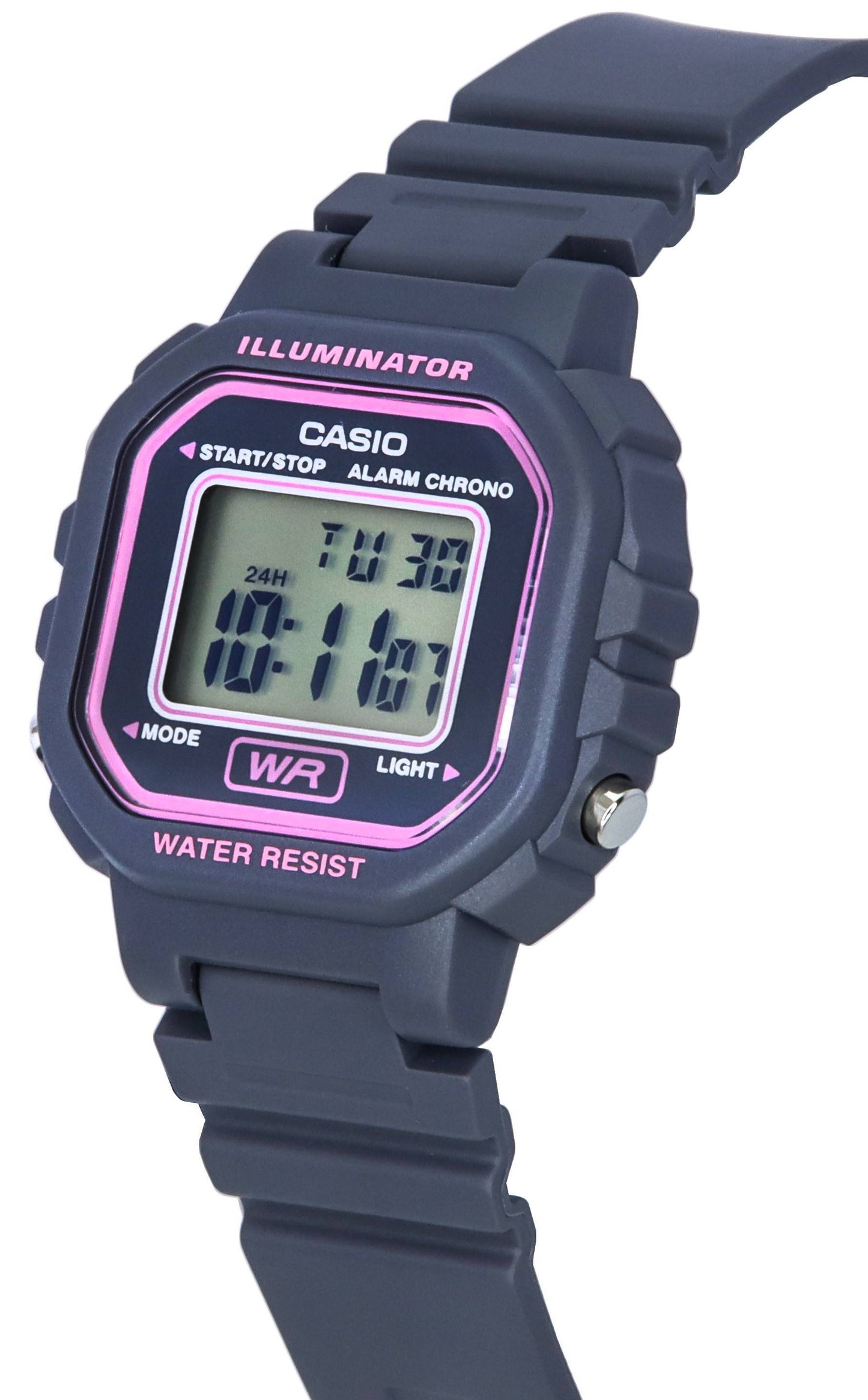 Casio POP Digital Schwarzes Zifferblatt Quarz LA-20WH-8A LA20WH-8 Damenuhr