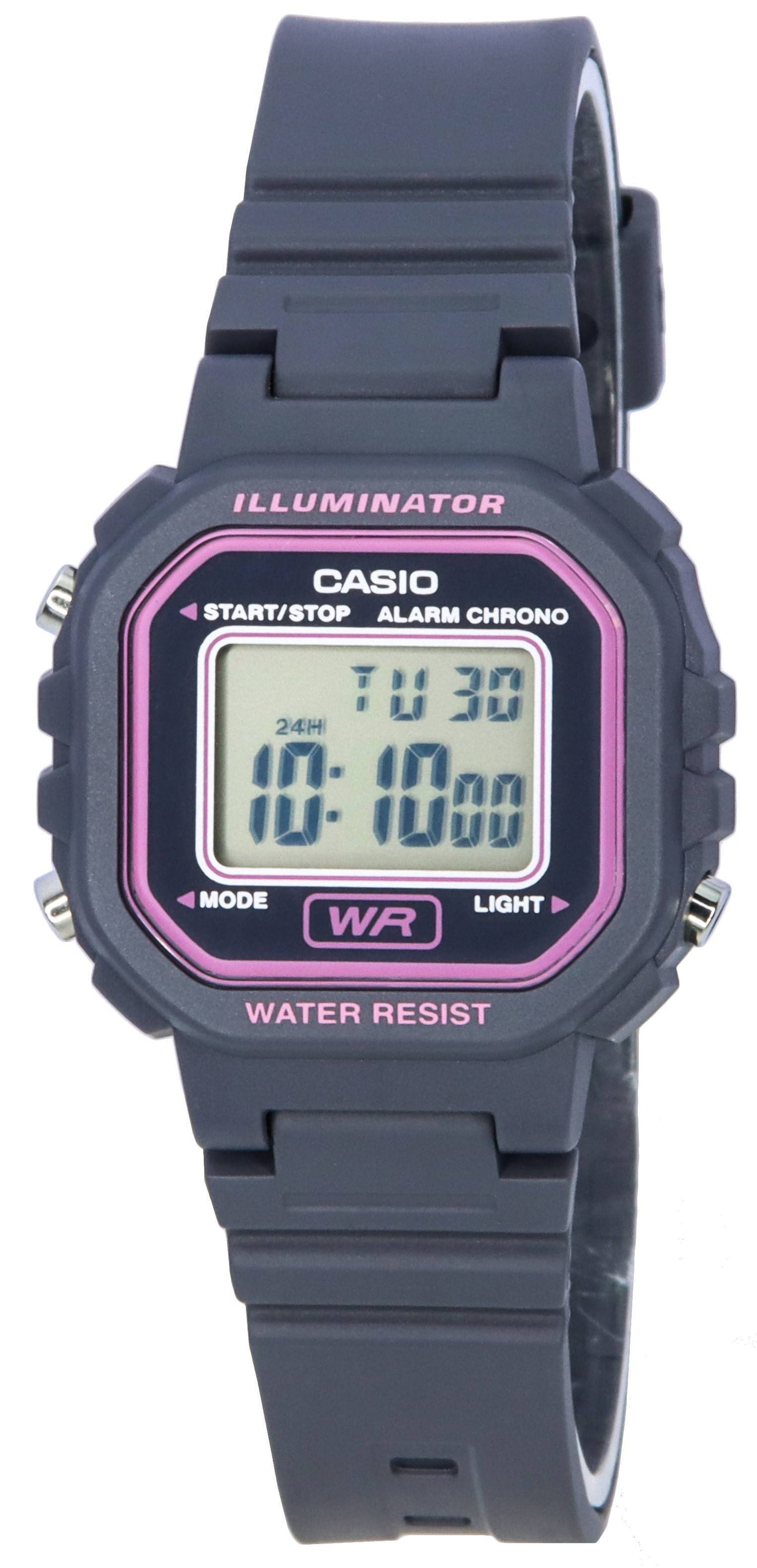 Casio POP Digital Schwarzes Zifferblatt Quarz LA-20WH-8A LA20WH-8 Damenuhr