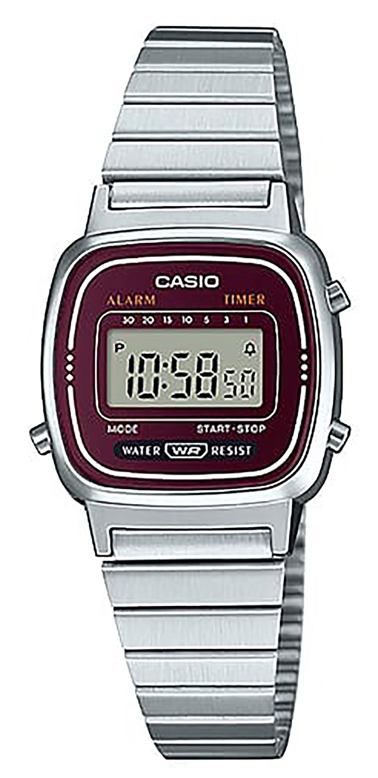 Casio Alarm Digital LA-670WA-4D LA670WA-4D Damenuhr