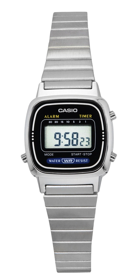 Casio Digital Classic Alarm Timer LA670WA-1DF LA670WA-1 Damenuhr