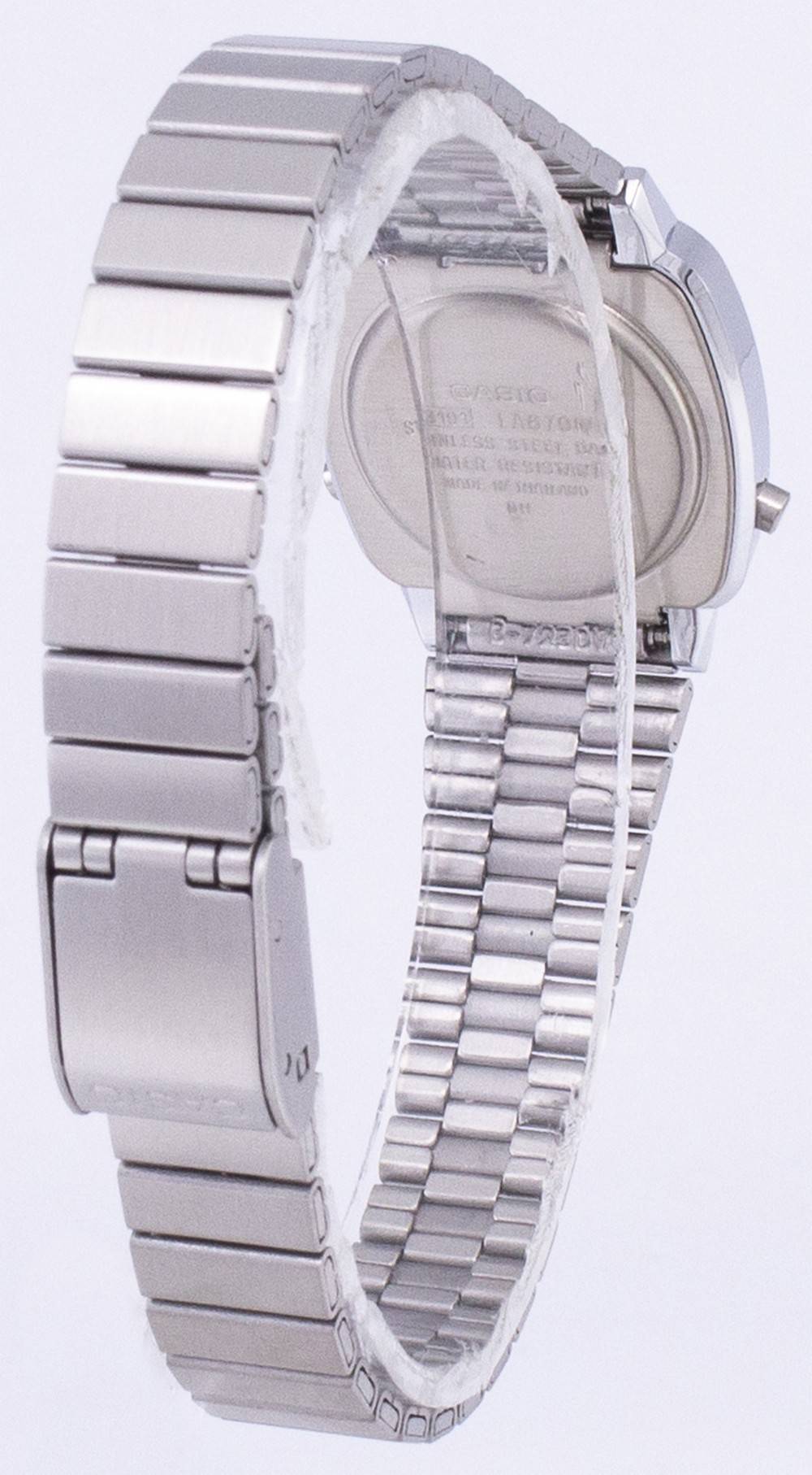 Casio Digital Edelstahl Alarm Timer LA670WA-7DF LA670WA-7 Damenuhr