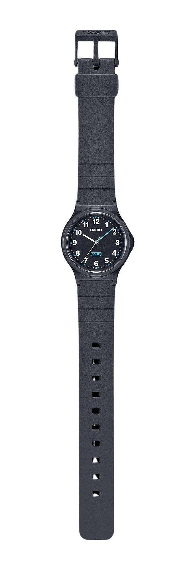 Casio Pop Analog Black Bio Based Resin Strap Schwarzes Zifferblatt Quarz LQ-24B-1B Damenuhr