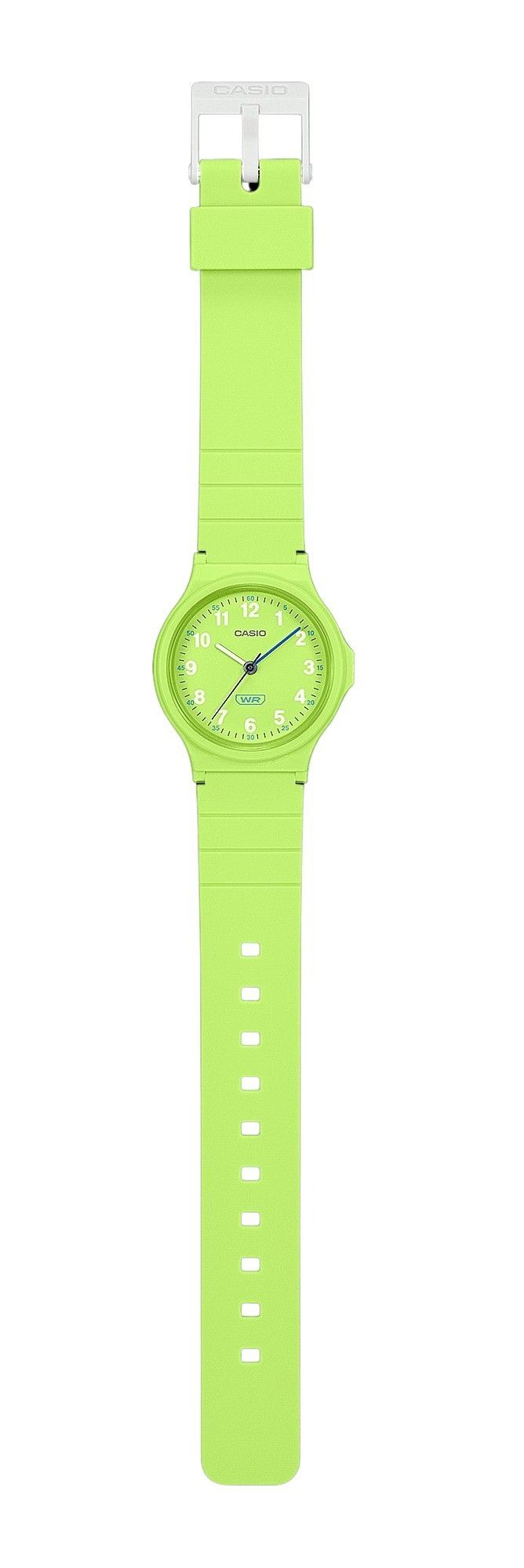 Casio Pop Analog Lime Green Bio Based Resin Strap Lime Grünes Zifferblatt Quarz LQ-24B-3B Damenuhr