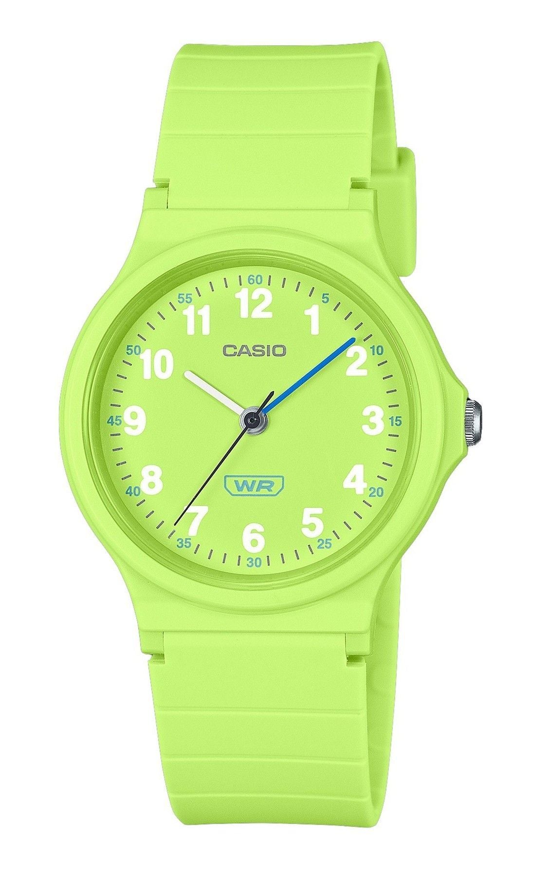 Casio Pop Analog Lime Green Bio Based Resin Strap Lime Grünes Zifferblatt Quarz LQ-24B-3B Damenuhr