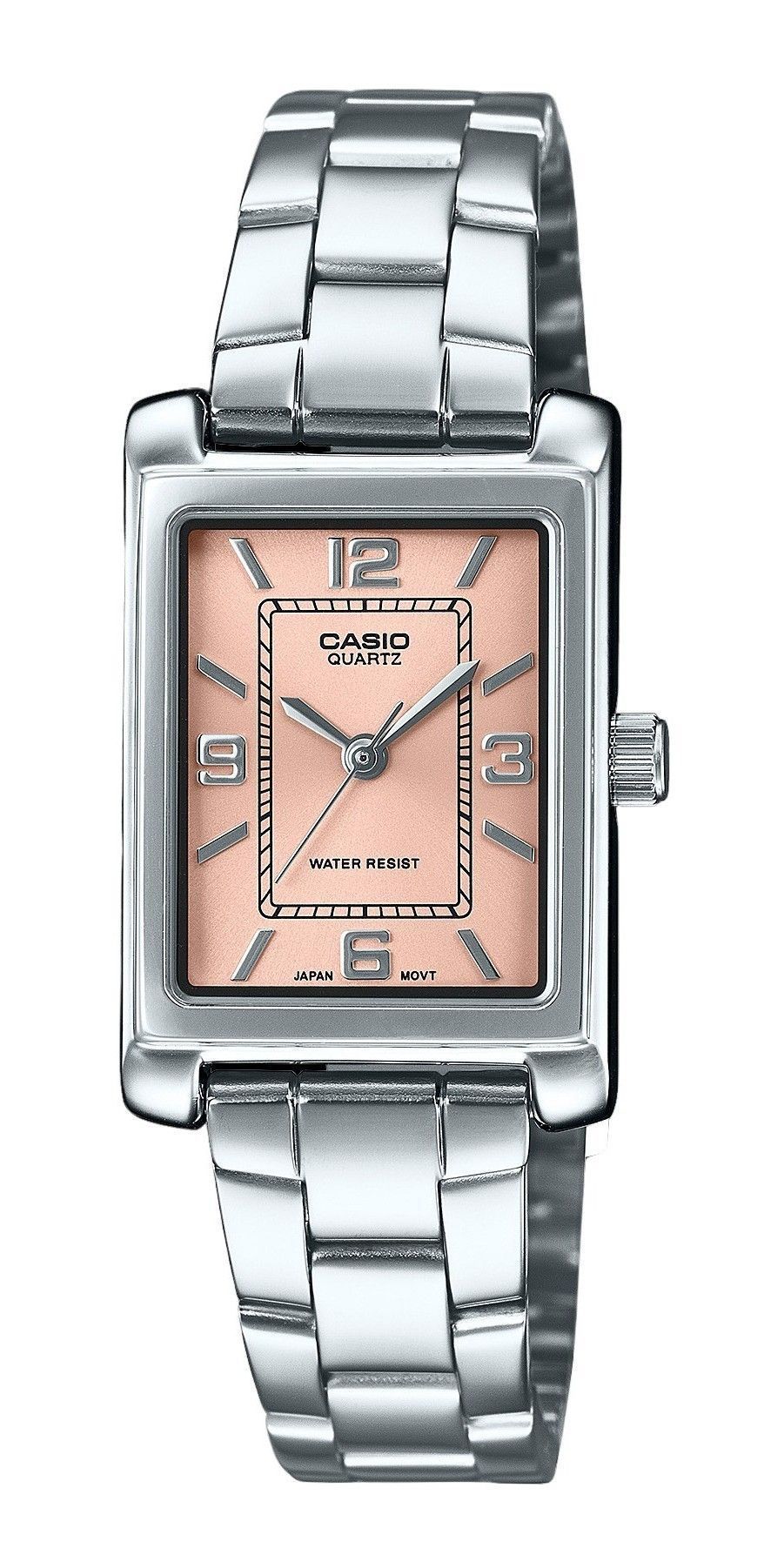 Casio Standard Analog Edelstahl Pink Dial Quarz LTP-1234DD-4A Damenuhr
