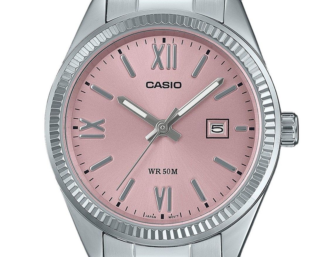 Casio Standard Analog Edelstahl Pink Dial Quarz LTP-1302DD-4A1V Damenuhr