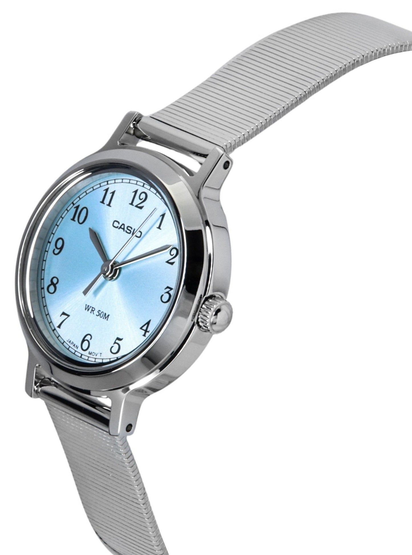 Casio Standard Analog Edelstahl Blaues Zifferblatt Quarz LTP-B170D-2BV Damenuhr