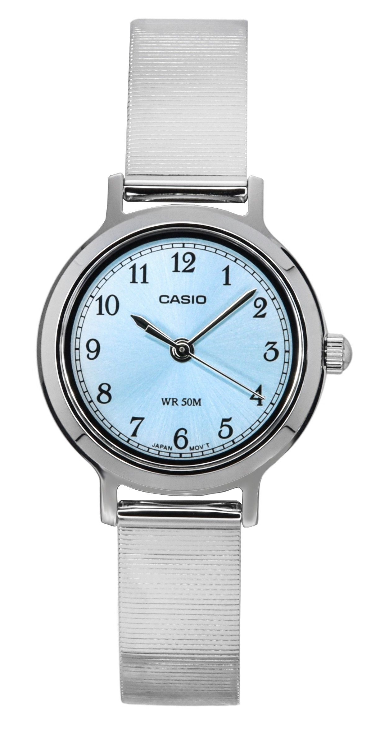 Casio Standard Analog Edelstahl Blaues Zifferblatt Quarz LTP-B170D-2BV Damenuhr