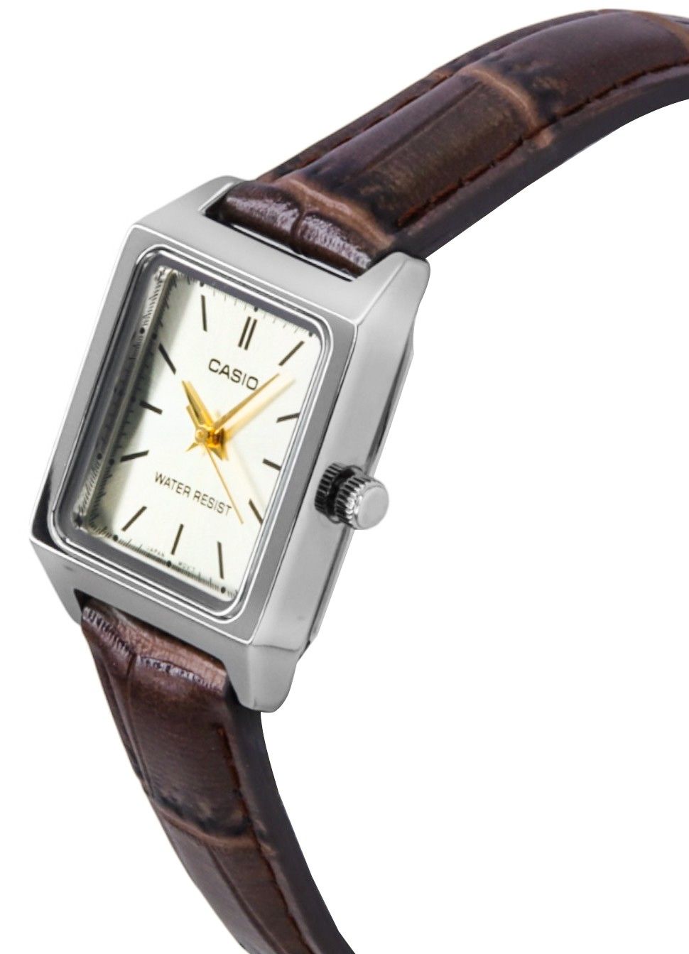 Casio Standard Analog Lederarmband Ivory Dial Quarz LTP-V007L-9E Damenuhr