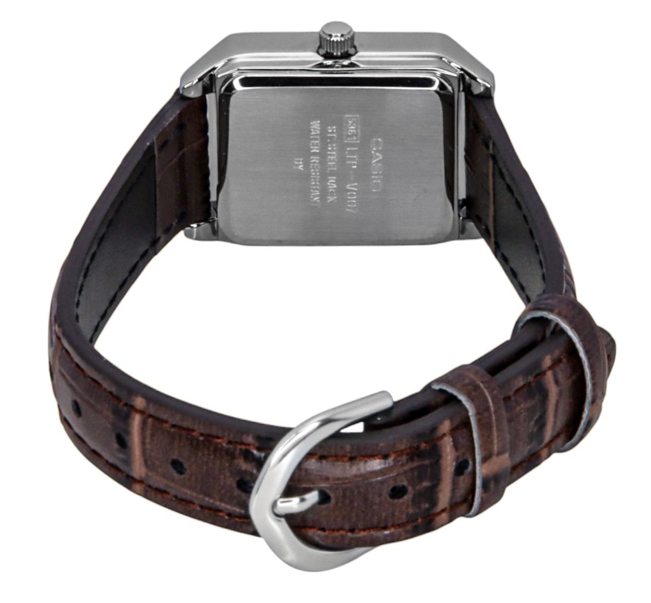 Casio Standard Analog Lederarmband Ivory Dial Quarz LTP-V007L-9E Damenuhr