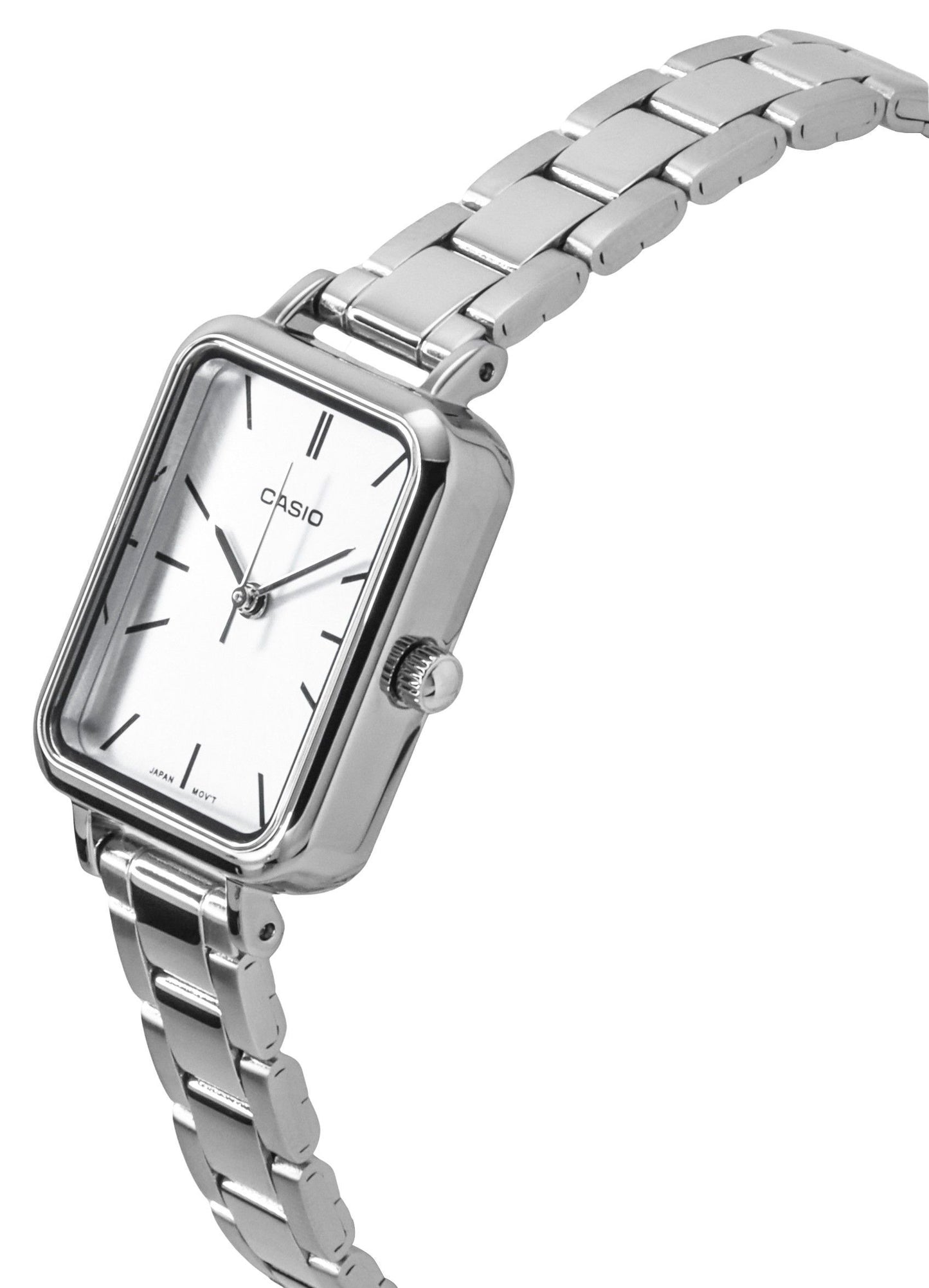 Casio Standard Analog Edelstahl Light Blaues Zifferblatt Quarz LTP-V009D-2E Damenuhr