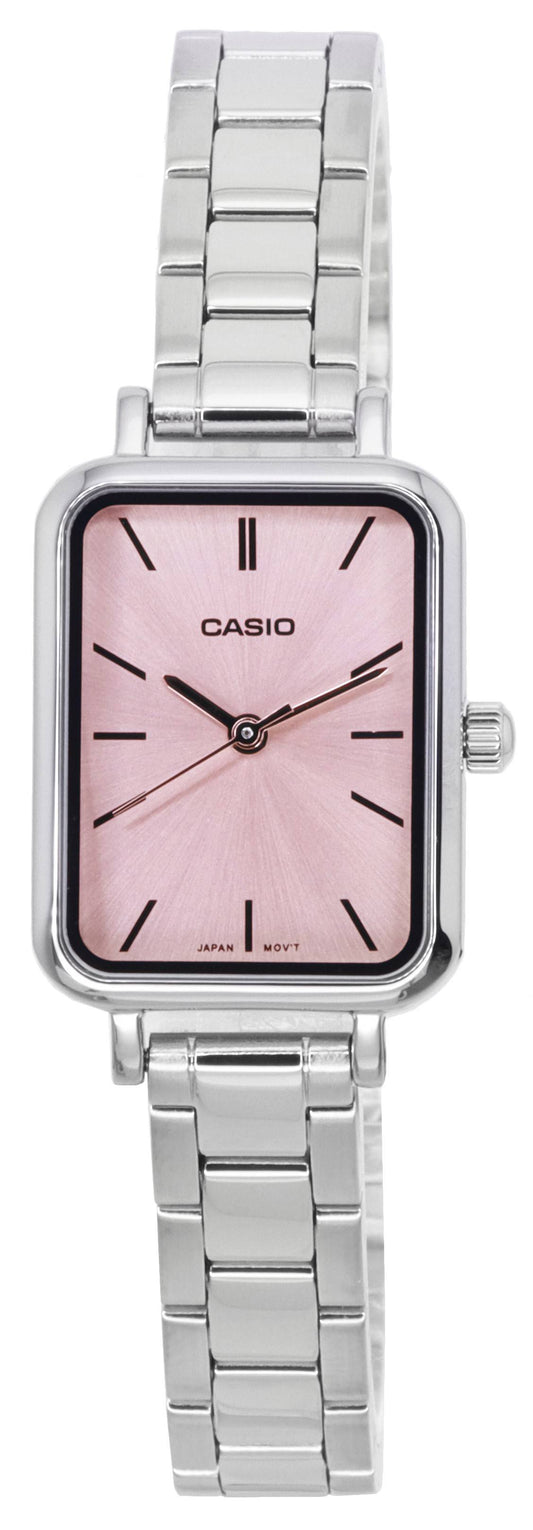 Casio Analog Pink Dial Quarz LTP-V009D-4E LTPV009D-4E Damenuhr