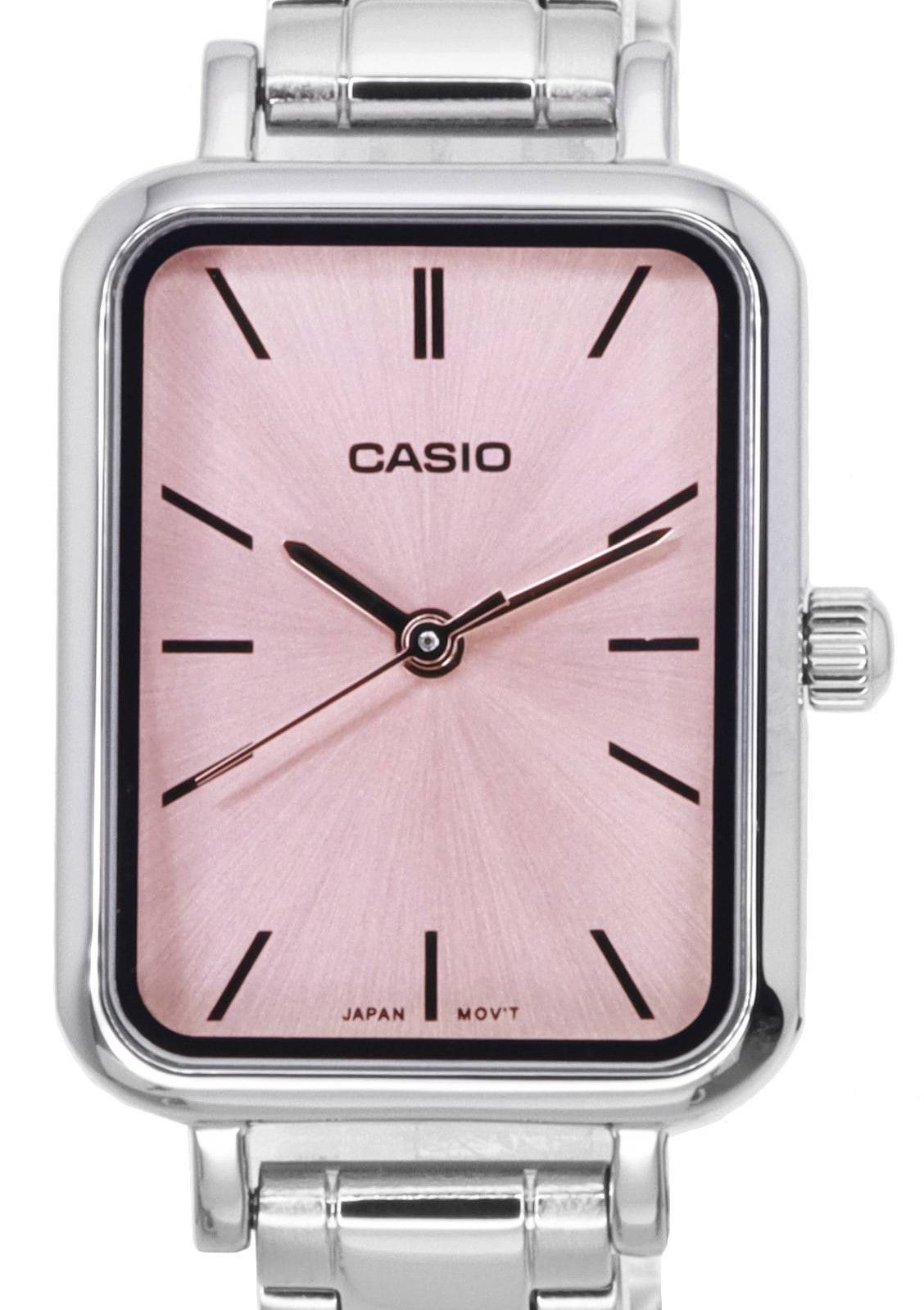 Casio Analog Pink Dial Quarz LTP-V009D-4E LTPV009D-4E Damenuhr
