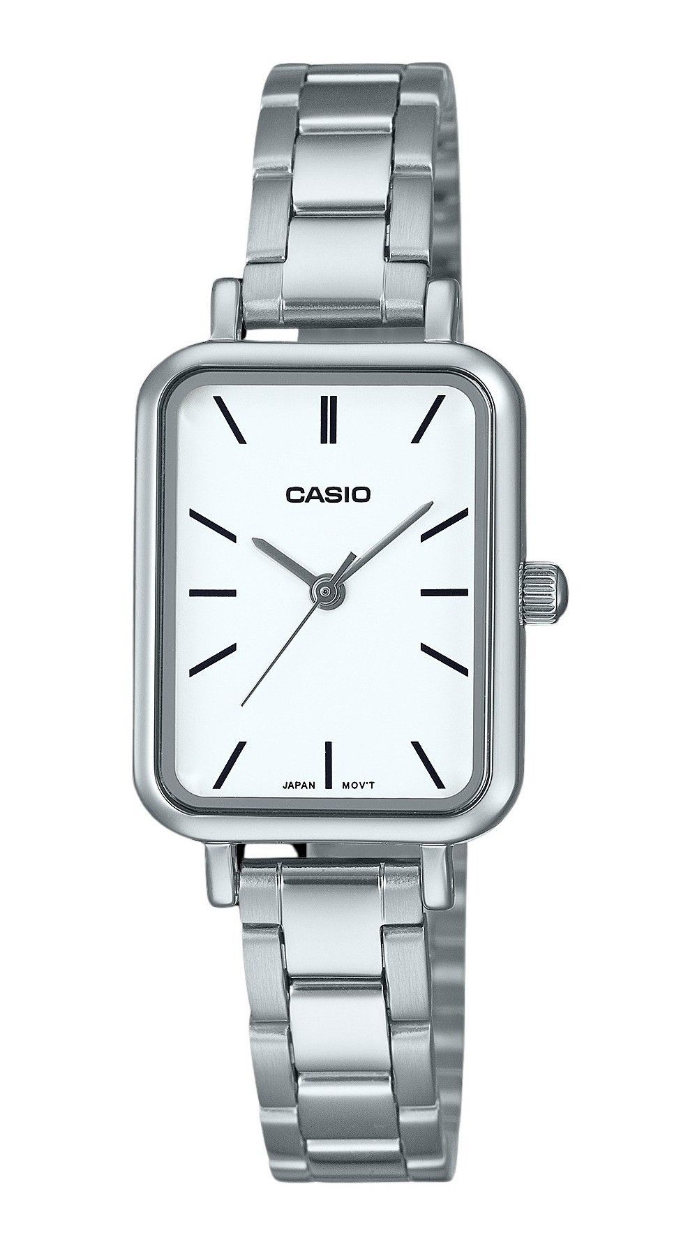 Casio Standard Analog Edelstahl White Dial Quarz LTP-V009D-7E Damenuhr