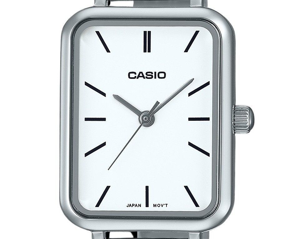 Casio Standard Analog Edelstahl White Dial Quarz LTP-V009D-7E Damenuhr