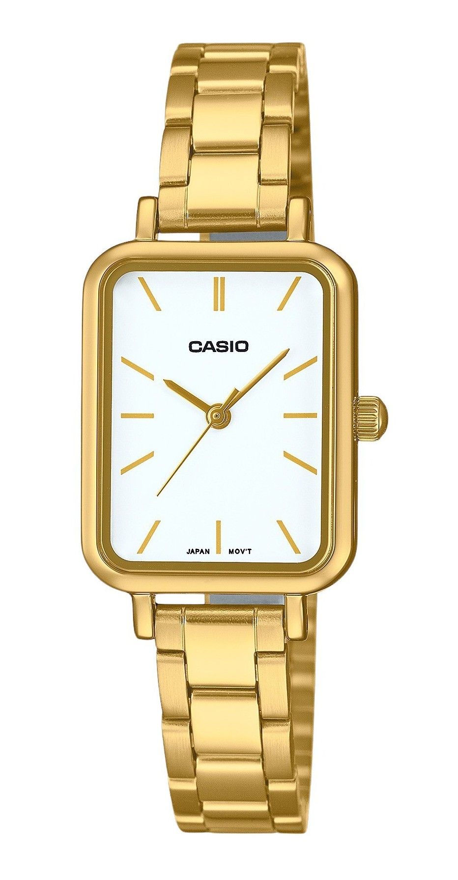 Casio Standard Analog Goldfarben Edelstahl White Dial Quarz LTP-V009G-7E Damenuhr