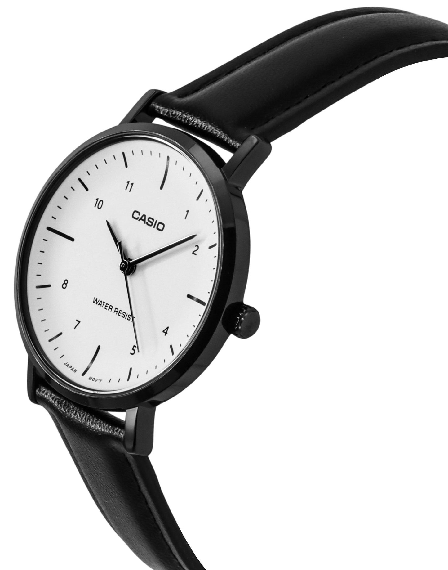 Casio Standard Analog Lederarmband White Dial Quarz LTP-VT03BL-7B Damenuhr