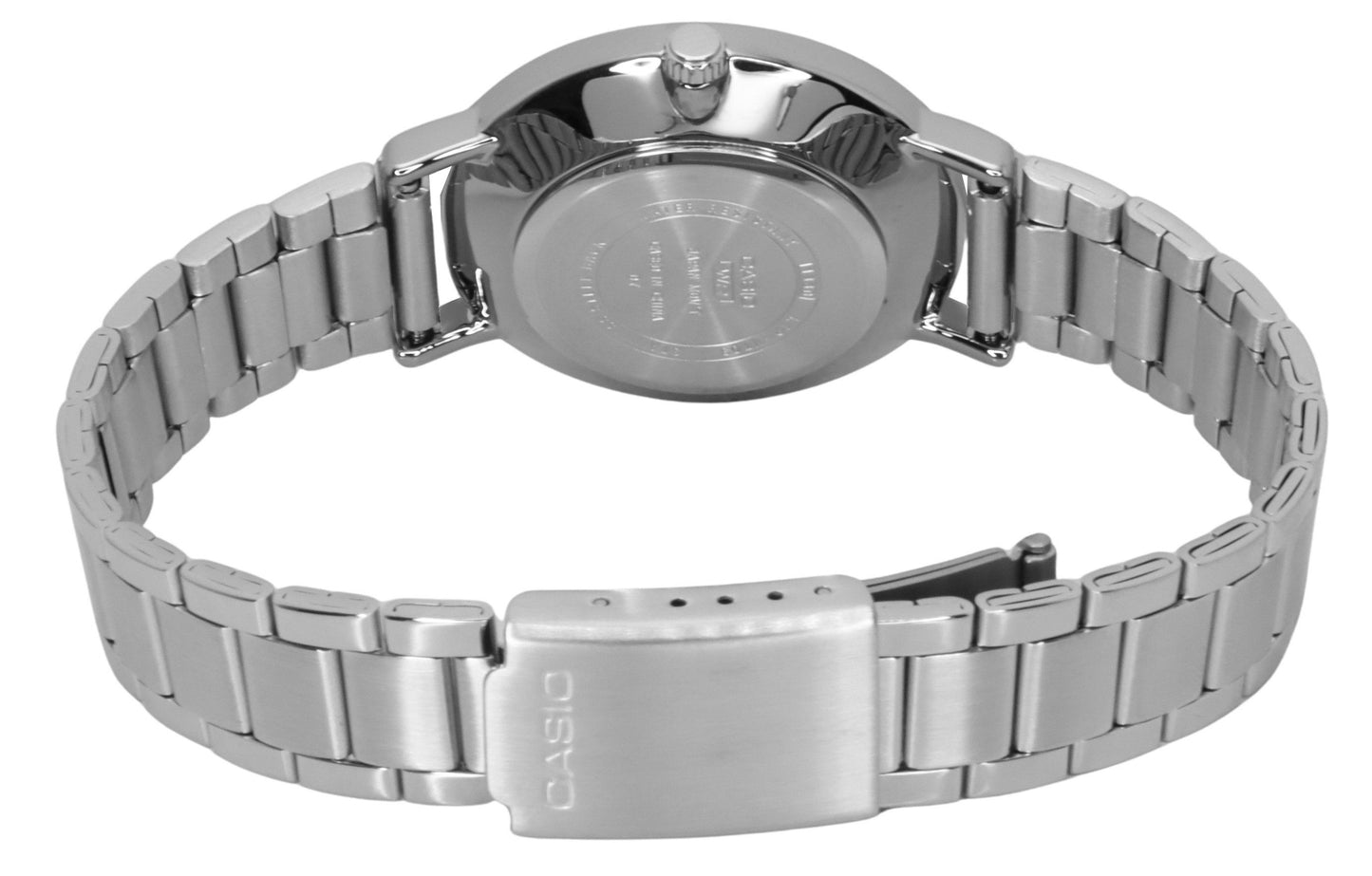Casio Standard Analog Edelstahl Salmon Dial Quarz LTP-VT03D-4B Damenuhr