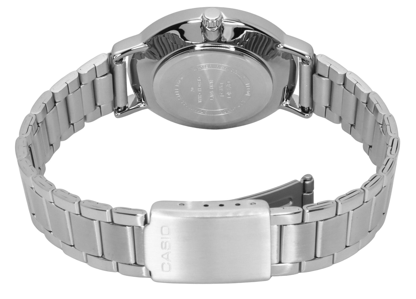 Casio Standard Analog Edelstahl Salmon Dial Quarz LTP-VT04D-4A Damenuhr