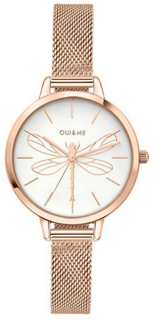 Oui & Me Petite Amourette White Dial Rose Goldfarben Edelstahl Quarz ME010046 Damenuhr