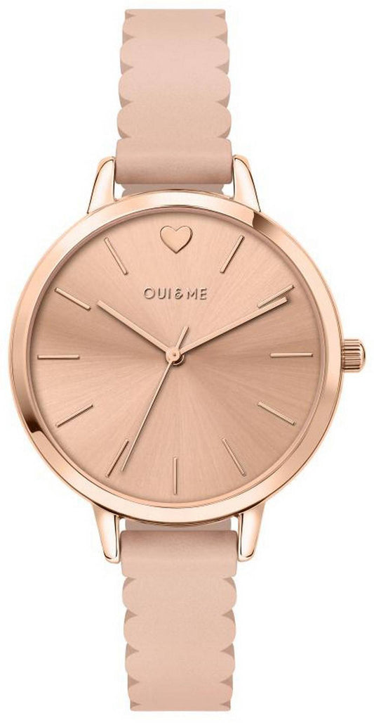 Oui & Me Amourette Rose Gold Shiny Dial Lederarmband Quarz ME010144 Damenuhr