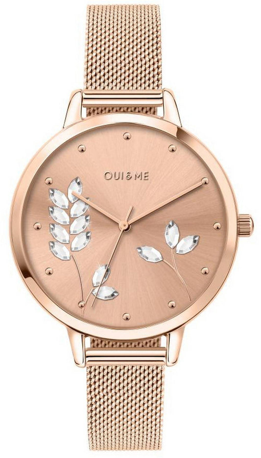Oui & Me Grande Fleurette Rose Goldfarben Edelstahl Quarz ME010155 Damenuhr