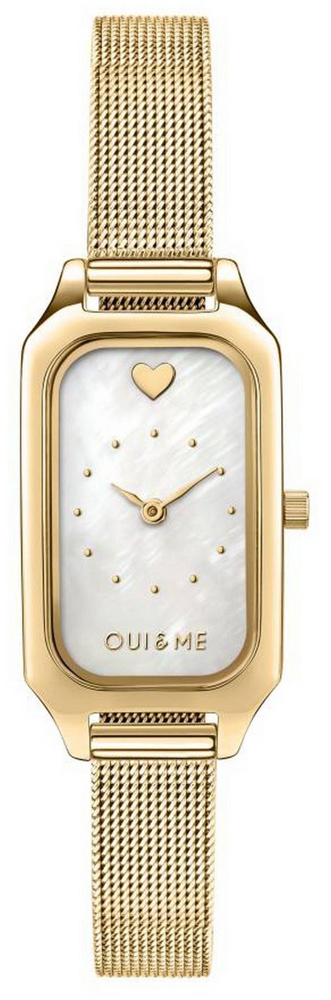 Oui & Me Finette White Dial Goldfarben Edelstahl Quarz ME010198 Damenuhr