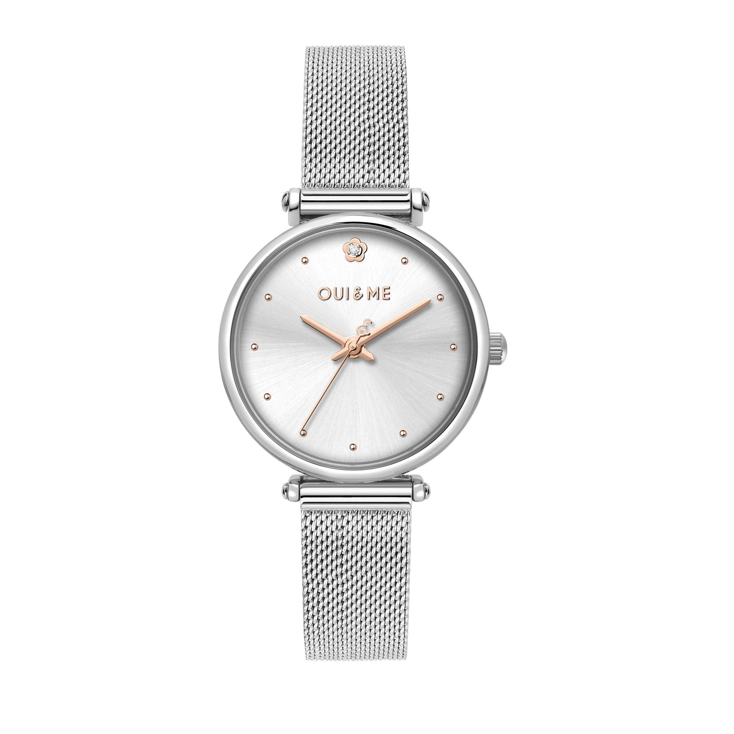 Oui & Me Etoile Edelstahl Silberfarbenes Zifferblatt Quarz ME010296 Damenuhr