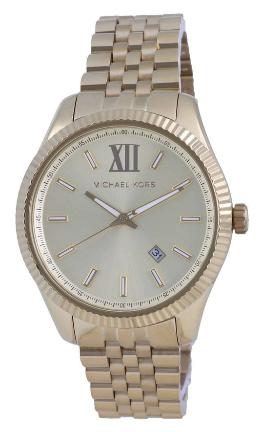 Michael Kors Lexington Gold Dial Quarz MK8857 Herrenuhr