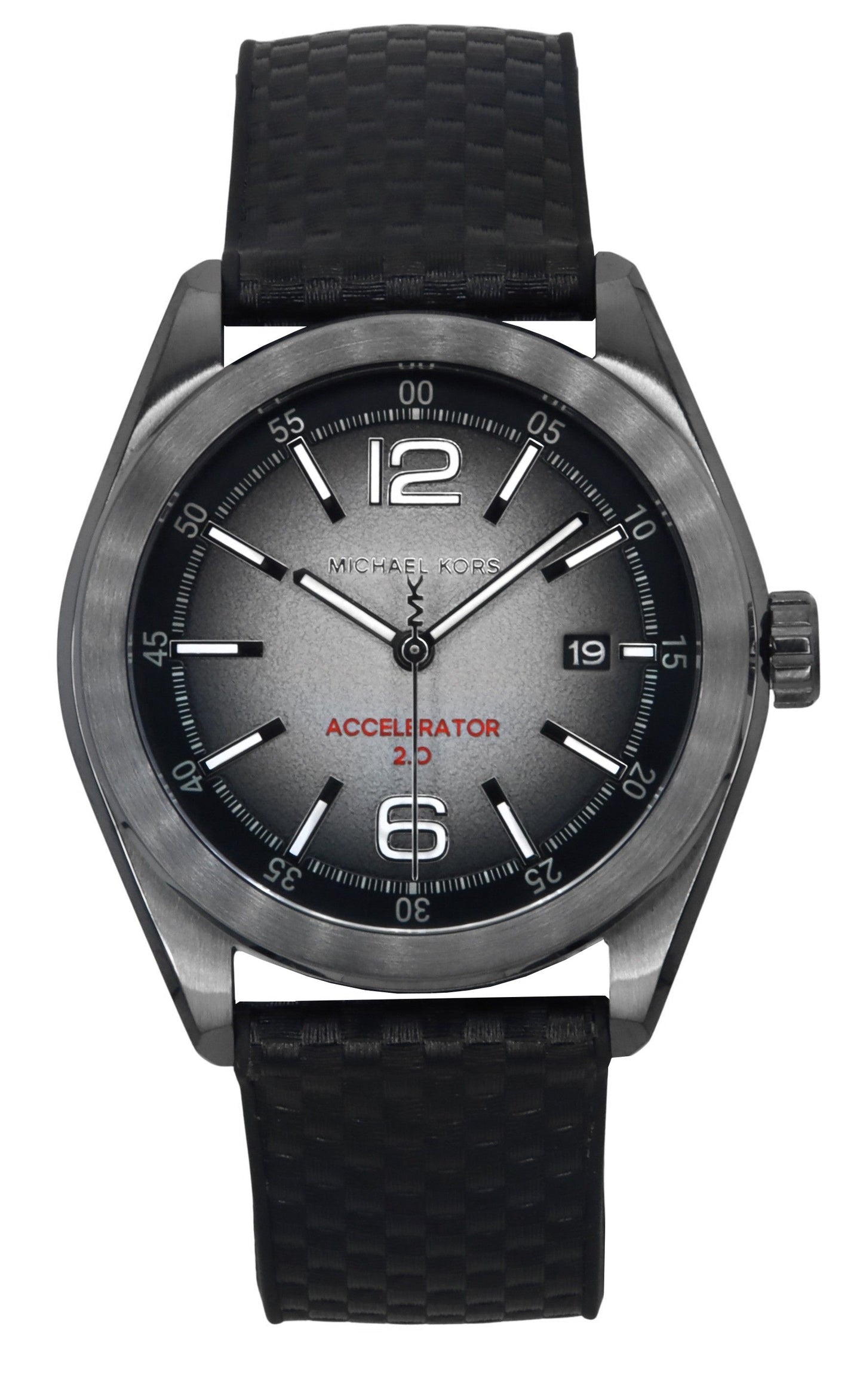 Michael Kors Accelerator 2.0 Silicone Strap Graues Zifferblatt Quarz MK9175 Herrenuhr