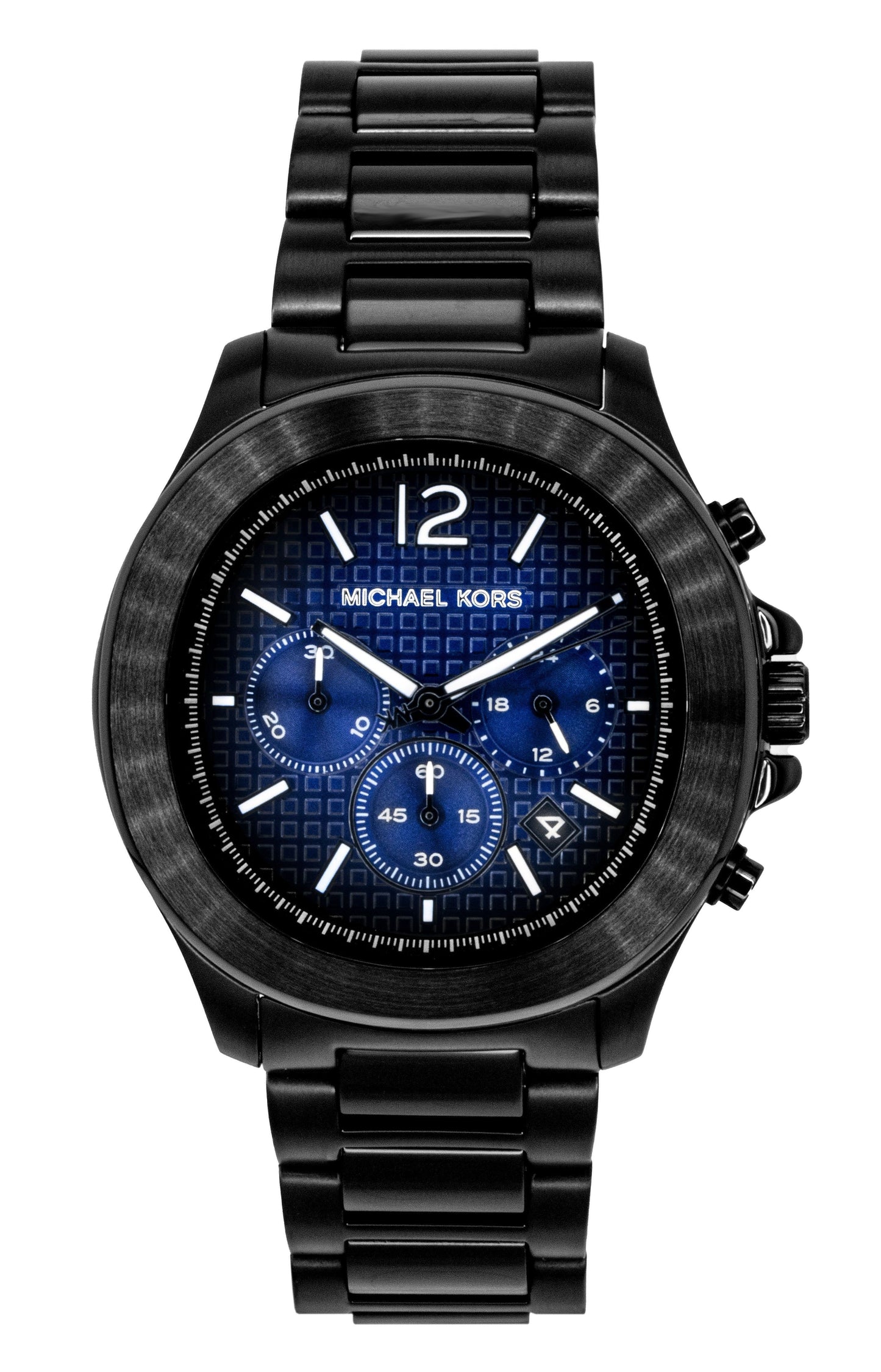 Michael Kors Oversized Sage Chronograph Edelstahl Blaues Zifferblatt Quarz MK9193 Herrenuhr