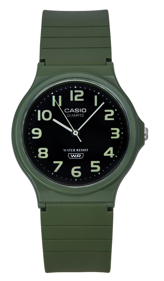 Casio Standard Analog Schwarzes Zifferblatt Quarz MQ-24UC-3B MQ24UC-3B Herrenuhr
