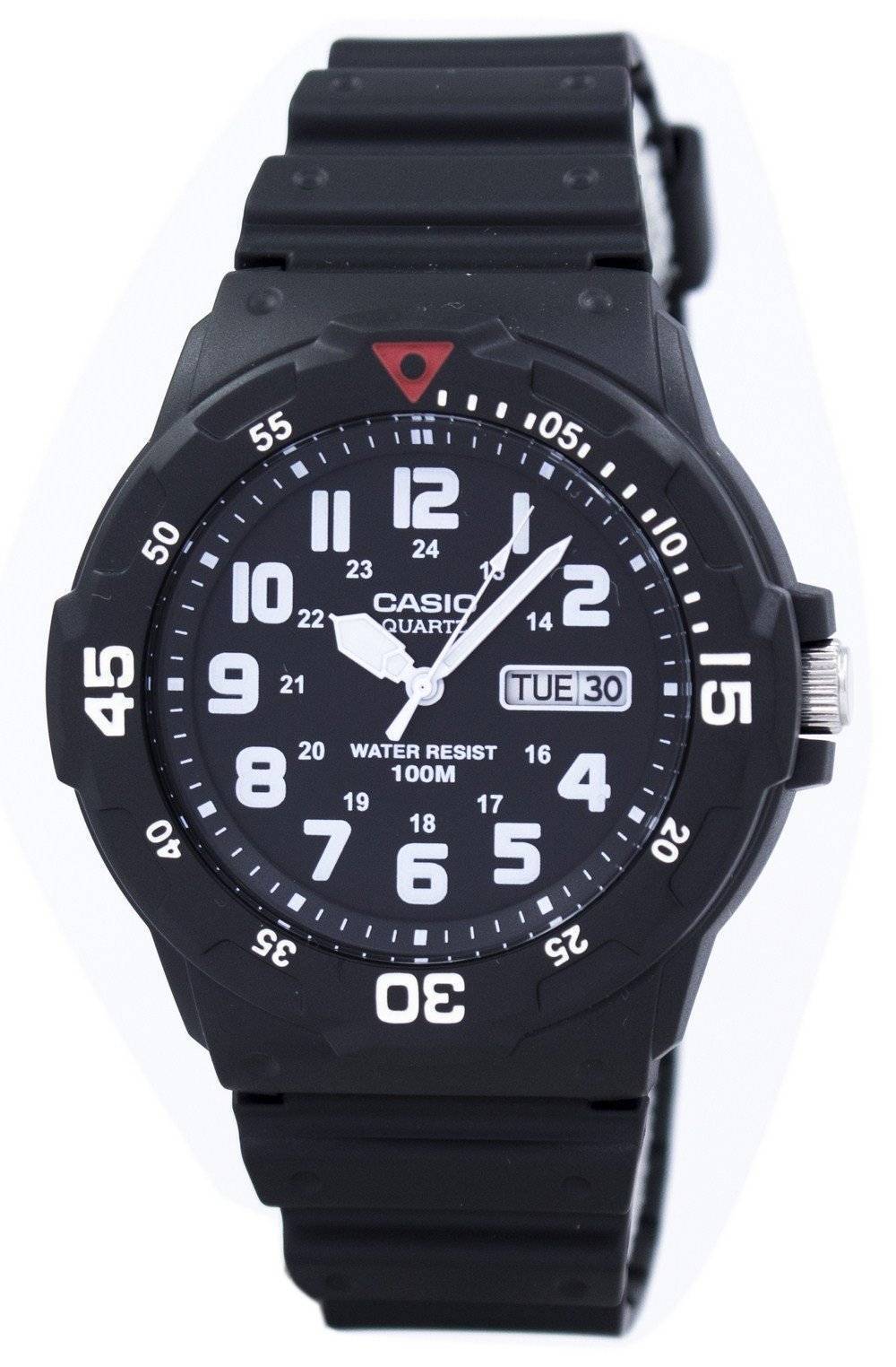 Casio Quarz Analog 100M Black Resin Strap MRW-200H-1BVDF MRW200H-1BVDF Herrenuhr