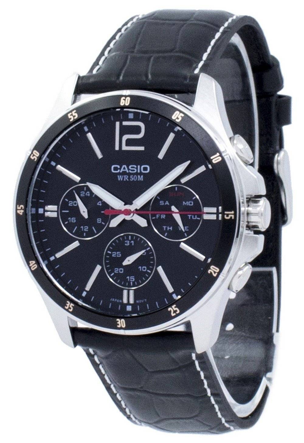 Casio Enticer Analog Quarz MTP-1374L-1AV MTP1374L-1AV Herrenuhr