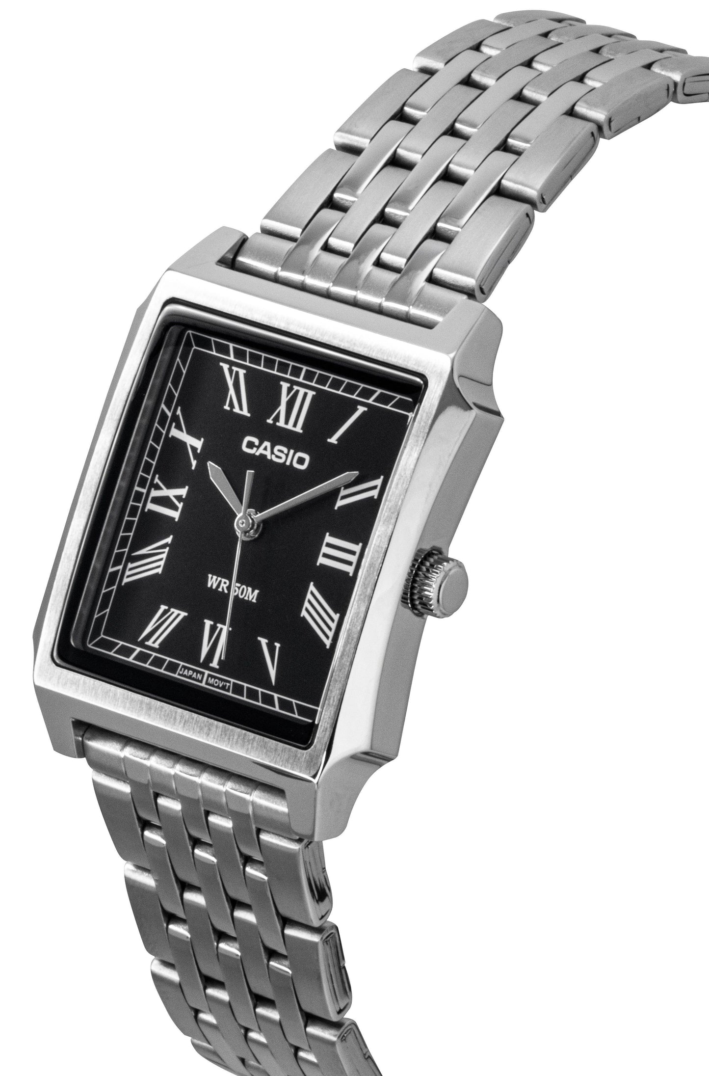 Casio Standard Analog Edelstahl Schwarzes Zifferblatt Quarz MTP-B190D-1BV Herrenuhr