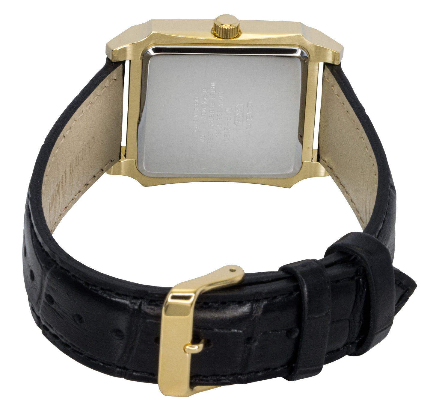 Casio Standard Analog Lederarmband White Dial Quarz MTP-B190GL-7BV Herrenuhr