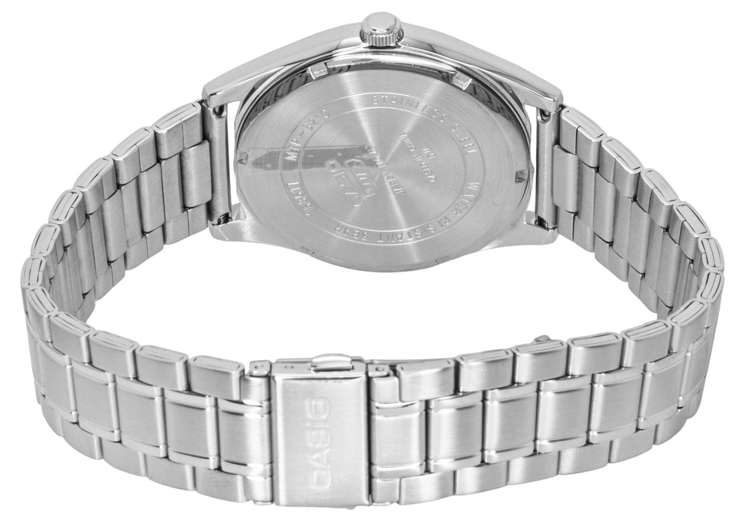 Casio Standard Analog Edelstahl Navy Blaues Zifferblatt Quarz MTP-B210D-2A2V Herrenuhr